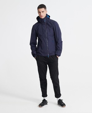 Superdry Tech Hood Pop Cipzár SD-Windcheater Férfi Kabát Sötétkék | HWPXQ7459